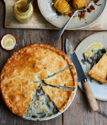 A Chicken & Leek Pie from FieldGoods