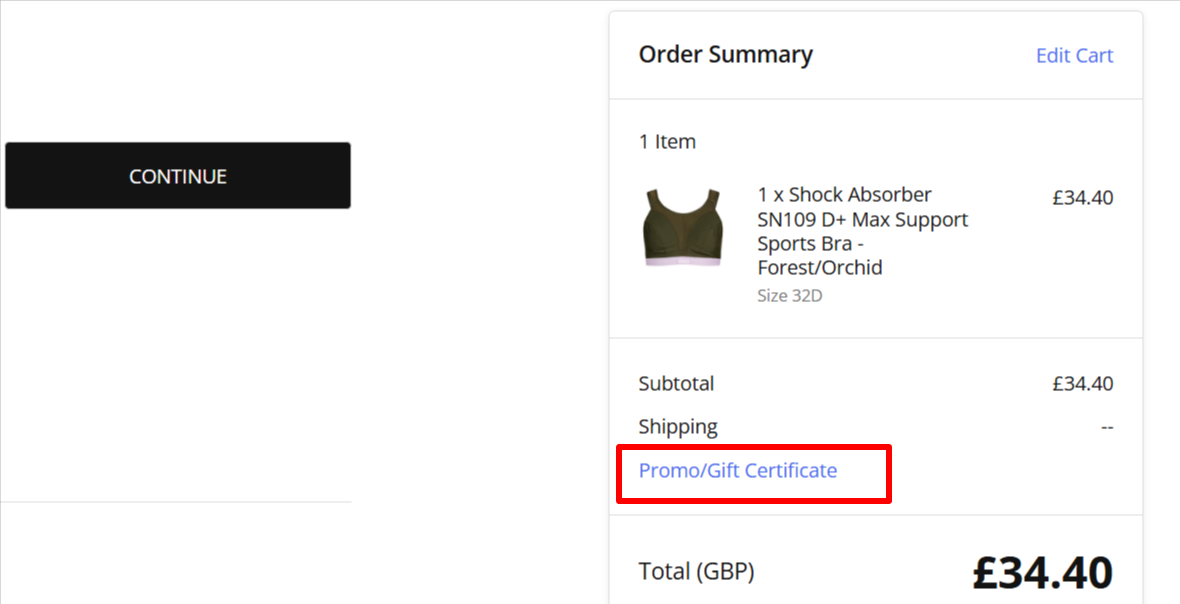 Shock Absorber student discount code box for customers at Shock Absorber’s website
