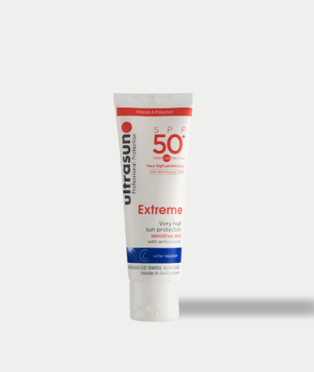 Basic skincare routine: A tube of Ultrasun Extreme Sun Cream SPF 50+