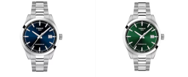 two egntleman rings with green and blue screens