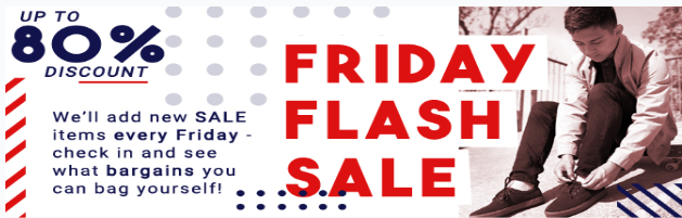 Friday flash sale for 80%