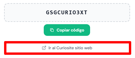 enlace para ir al sitio web de curiosite
