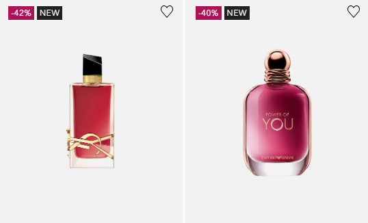 ofertas de douglas de la web de perfumes rosas con hasta un 40% de descuento
