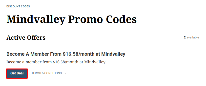 Irish Times Discount Codes Mindvalley discount codes and deals currently available