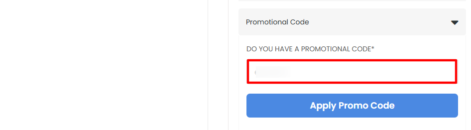 A red box is where you enter a 24|7 Home Rescue voucher code