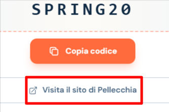collegamento diretto al sito ufficiale Pellecchia dove poter fare shopping online