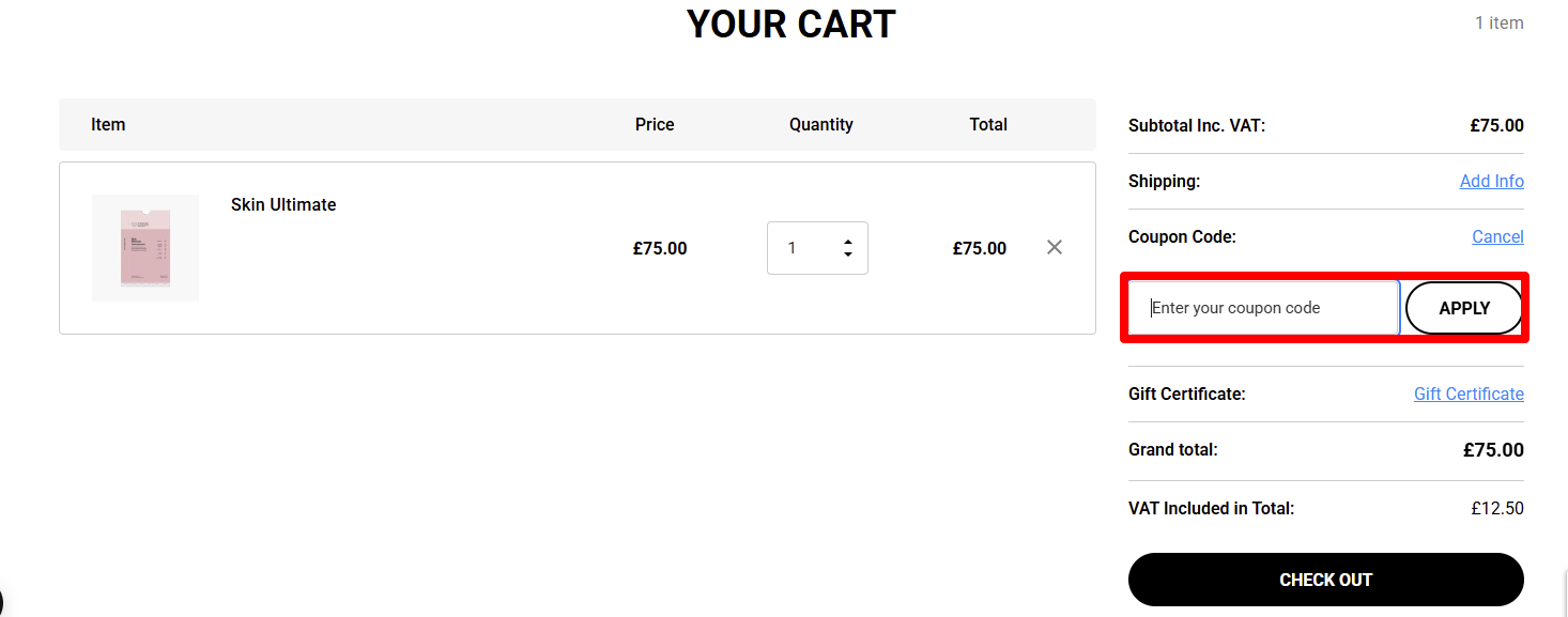 Paste your code to redeem your discount
