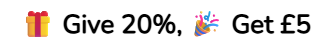 Georganics rewards: give 20%, get £5