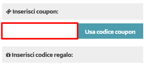 carrello del sito ufficiale Farmacia Gaudiana dove poter inserire ed applicare un codice sconto Farmacia Gaudiana