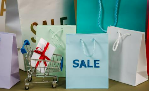 Shopping bags from a sale