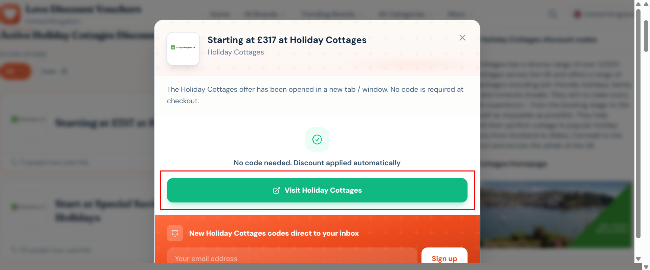 Starting at £317 at Holiday Cottages for Uk travellers