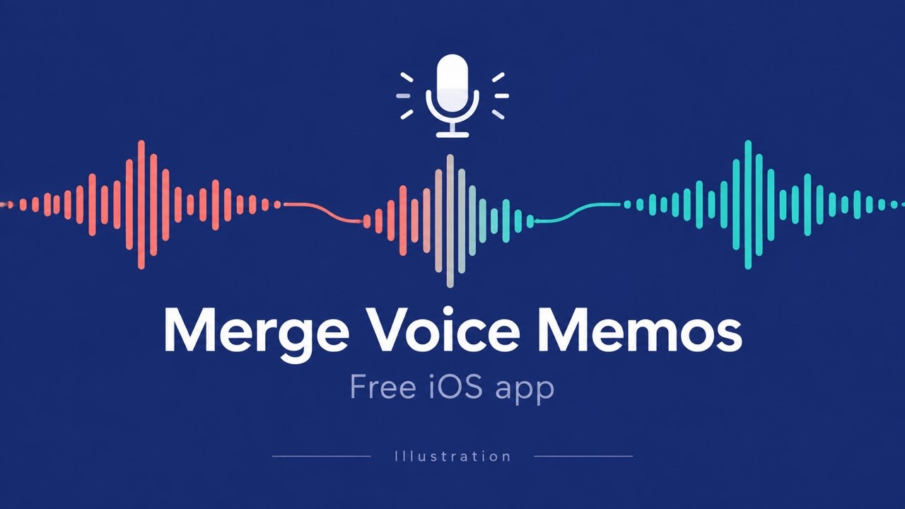 Free Merge Voice Memos App for iPhone and iPad