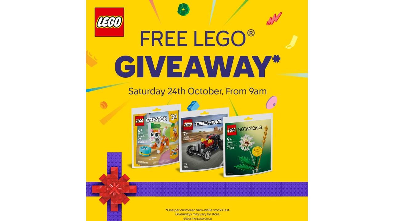 Free LEGO Mini Build at Smyths – 24 October