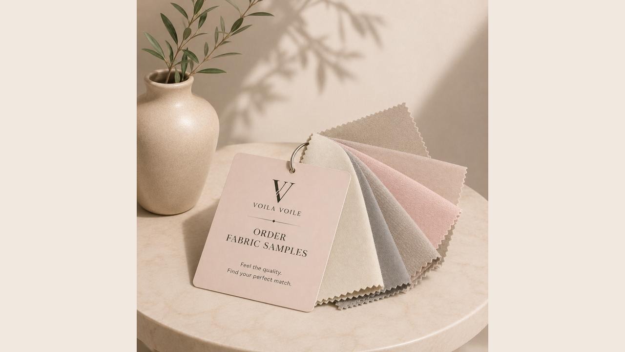 Free Voila Voile Curtain Fabric Samples with UK Delivery