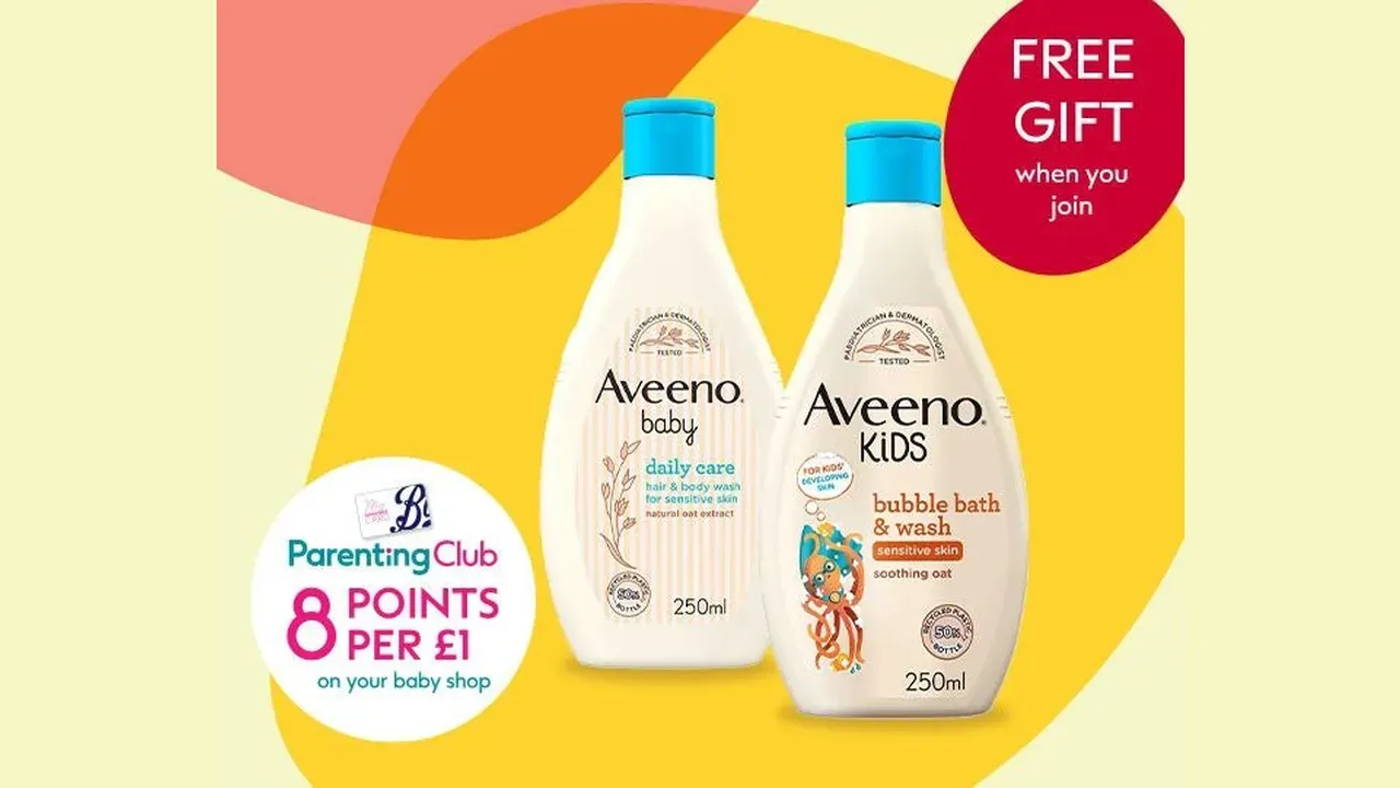 Free Aveeno Welcome Gift with Boots Parenting Club