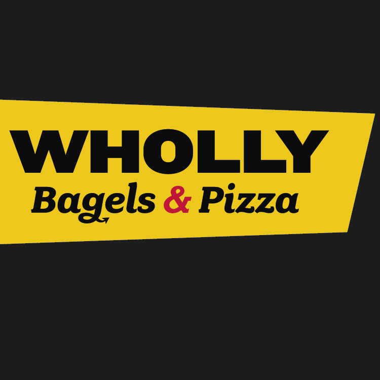 Wholly Bagels & Pizza logo